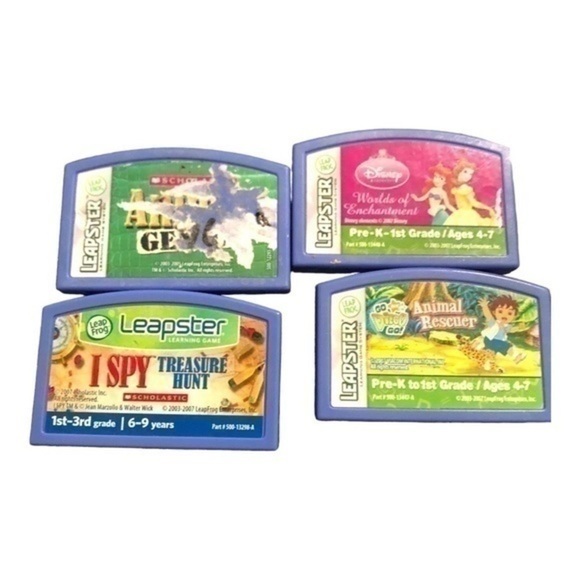 Set of 4 Leapster Leapfrog Games - Picture 2 of 2